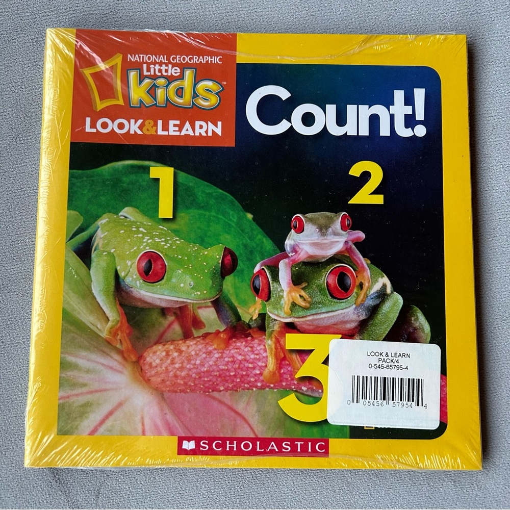 Set of 4 ~ National Geographic Little Kids ~ Look & Learn ~ Books ~ Brand New!